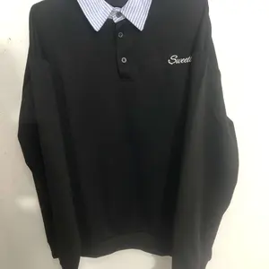 Áo sweater phối sơ mi dài tay JULIDO chất liệu vải nỉ hai da