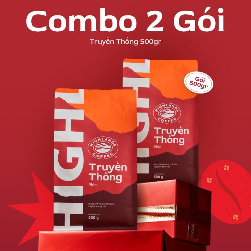 Đáng giá Combo 2 Túi Cà phê Truyền thống Highlands Coffee 500g/túi