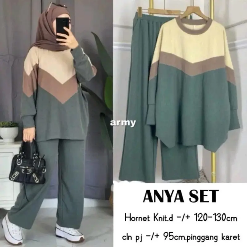 ￼ANYA SET ZIGZAG KOMBINASI ONESET TERBARU 2