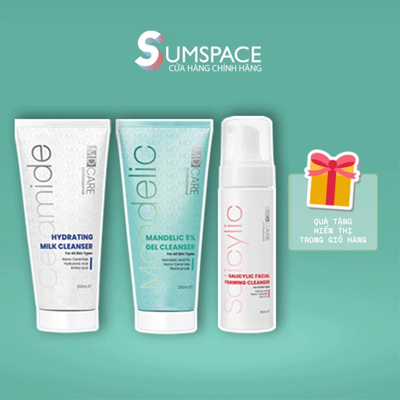   SUM SPACE   CÔNG TY  Sữa Rửa Mặt MD CARE Mande 5%   Hydrating Milk   BHA Hỗ Trợ Sạch Sâu & Tẩy Tế Bào Chết Nhẹ Nhàng - 200ml 