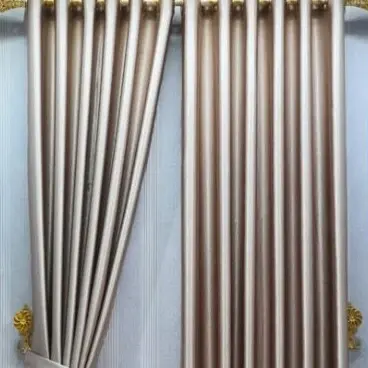 Gorden polos mokka serat embos bahan glossy tebal 1