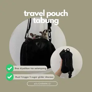 Travel Pouch Sugar Glider Model Tabung