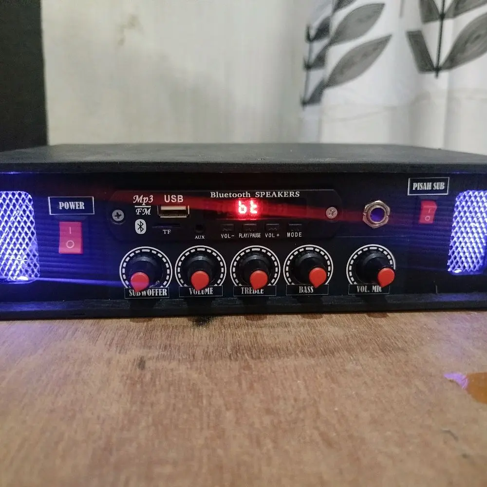 Amplifier Setereo 2 Way Subwoofer+middle BTj