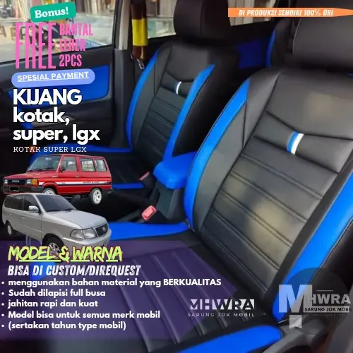 Sarung jok mobil Kijang all type full seat 3 baris bahan Astra gradea A (harga standar) Car COD bayar ditempat