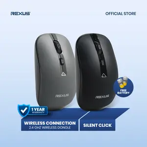 Rexus Q35 - Mouse Wireless Office Silent Click - Jangkauan Lebih Luas ...