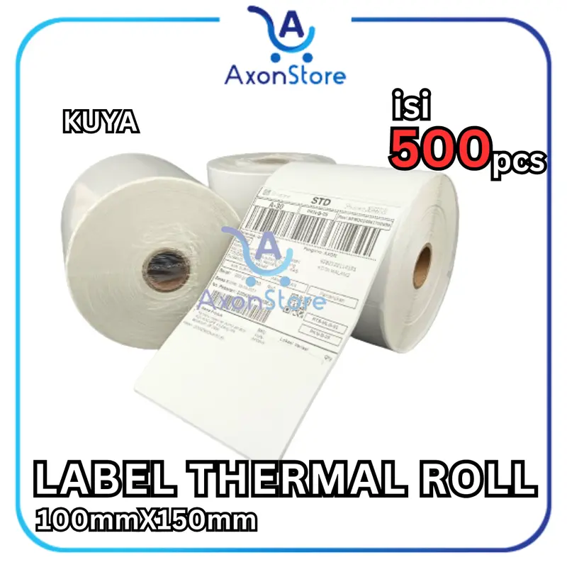 Label Thermal Barcode 100 x 150 mm 500pcs Sticker Resi 4x6 100x150 7