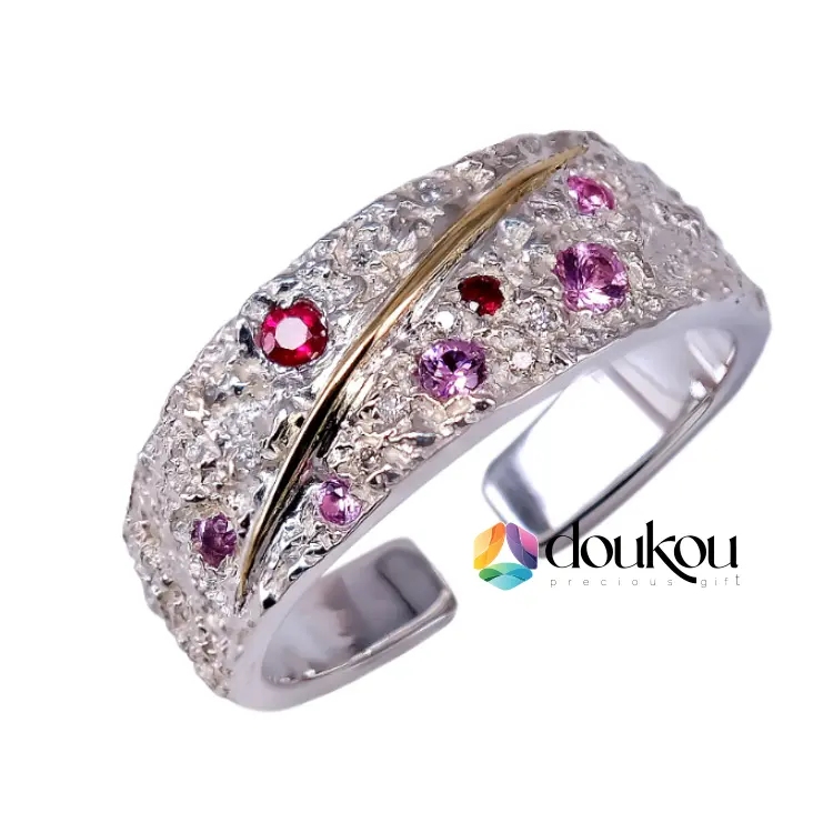 Handcrafted Ring, Dreamy Starry Sky Ring: Van Gogh-Inspired Meteor Shower, Perfect Gift for Her