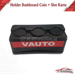 Car Coin Pocket Case Storage 4 Slot Holder Organizer Tempat Uang Koin Receh di Mobil