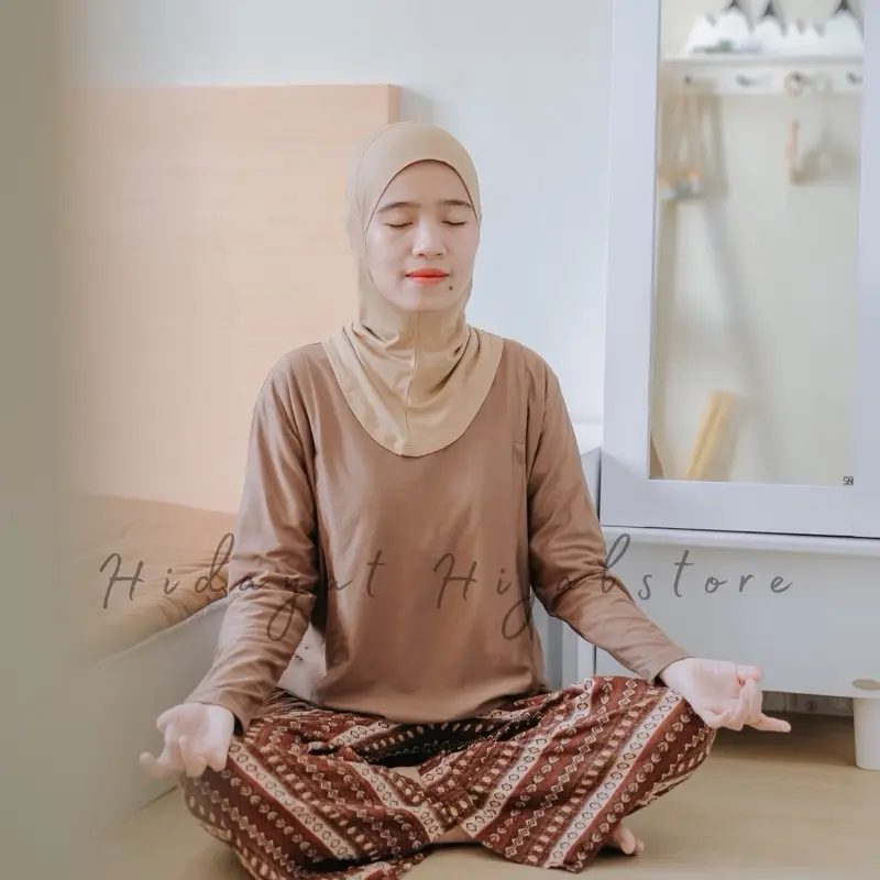 Manset busui lengan panjang Kaos Rayon  Atasan Wanita Baju 4