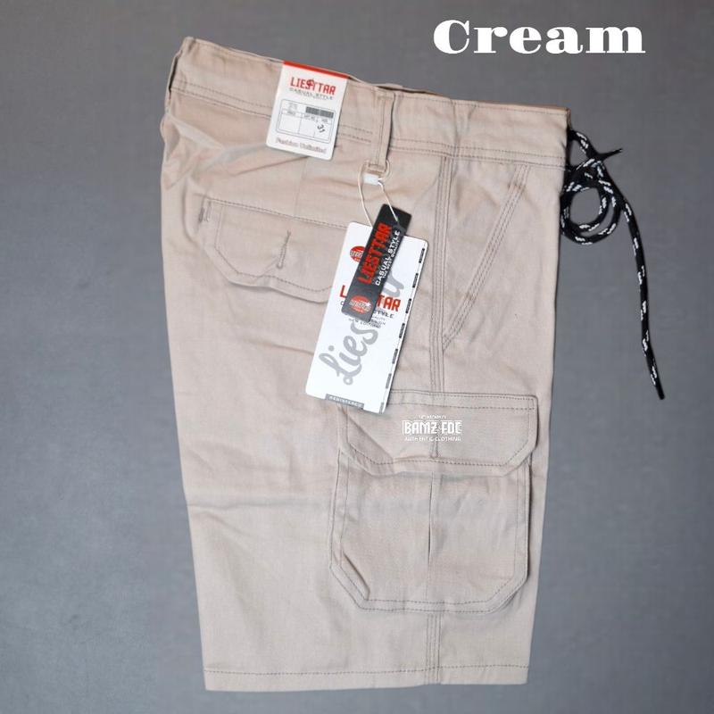 Product Introduction of Celana Cargo Pendek Cotton Chino/Basic Unisex hortpants Cargo BroadShot Premium/Diatas Lutut/Celan kimpul cinos Cowok  Dewasa Distro Melar 33
