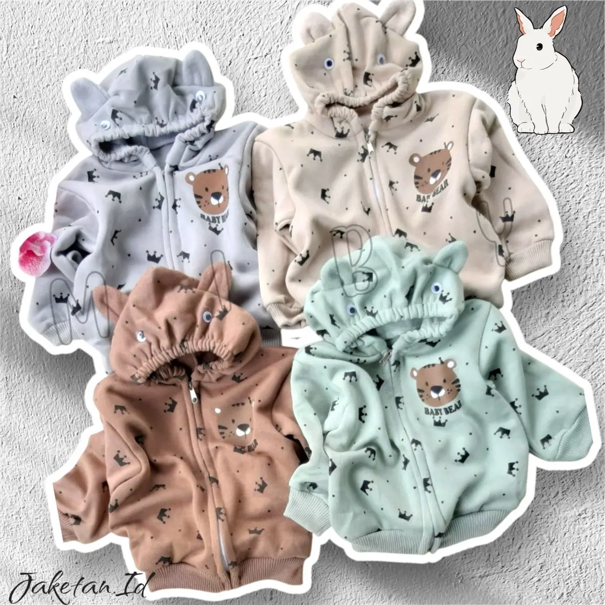 Jaketan-jaket anak mahkota usia 0-7 bulan