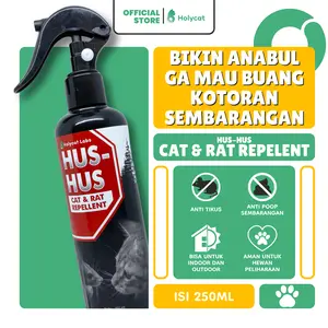 Holycatlabs Pencegah Tikus & Melatih Kucing HUS HU5 250 ML Cat & Rat Repelent Anti Poop Sembarangan Indoor Outdoor