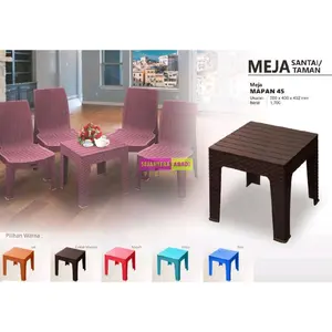 Napolly plastic meja tamu coffe table mapan 45 / 46 meja plastik meja rotan plastik meja teras meja lesehan meja serbaguna meja multifungsi multi purpose chair meja makan lesehan meja outdoor meja taman  Napolly Furniture In The Box Original