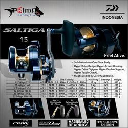 daftar harga reel daiwa saltiga 10000-P 2025 Spinning Japan Model power and torque Daiwa Saltiga Spinning Reels -