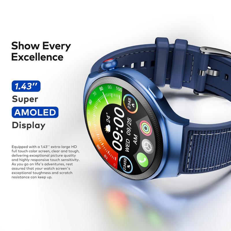 [SP] Official itel Smartwatch O43 Max smart watch 1.43 inch AMOLED Touch Screen IP68 water proof Jam Tangan Pria fitness tracking 3