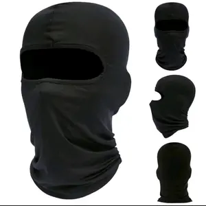 masker ninja full face balaclava hitam polos tengkorak loreng