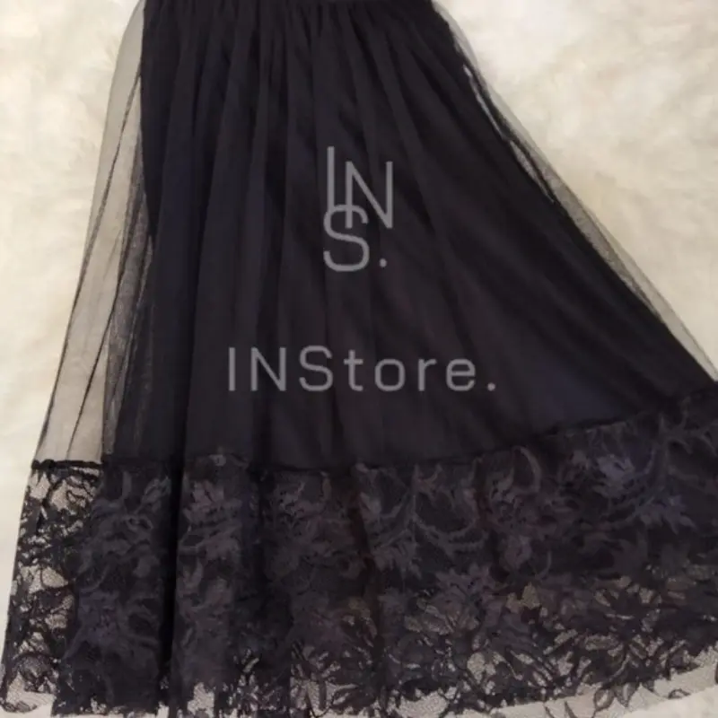 Rok TuTu Renda brukat Renda Bawah Anak 6-11 Tahun A-Line 3