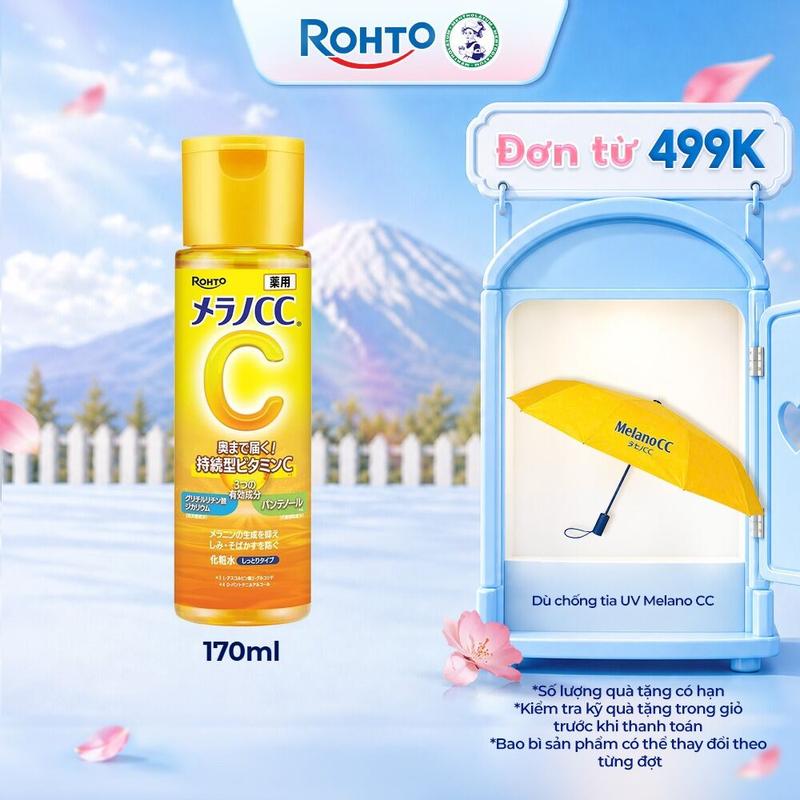 Nước dưỡng trắng, cải thiện thâm nám, đốm nâu (dạng cô đặc) Melano CC Brightening Lotion (Rich Type) 170ml