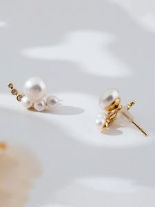 燕チャンネル限定 淡水パールピアス 2〜8mm、フラットな丸型、完璧な表面仕上げ、エレガントジュエリーアクセサリー、モデルTk0140