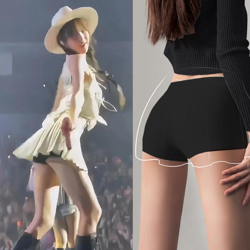 Quần lót đùi nữ bảo hộ mặc váy đáy 2 lớp quần lót nữ su mềm mịn không lộ viền kháng khuẩn quần mặc trong váy KING SHOP V8205 Women