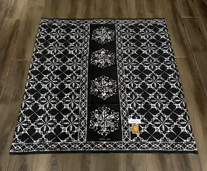 Sarung 083 Dessin Motif Cap Hitam Putih / Sarung Santri Bahan Katun / Sarung Muslim Desain Batik