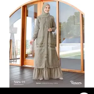 Seply Nara 03 Moon Beam GAMIS MOTIF BUNGA BUSUI FRIENDLY GAMIS HARIAN WANITA