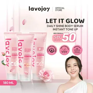Lavojoy Let It Glow Daily Shine Body Serum Instant Tone Up Delicate Rose with SPF 50PA++++