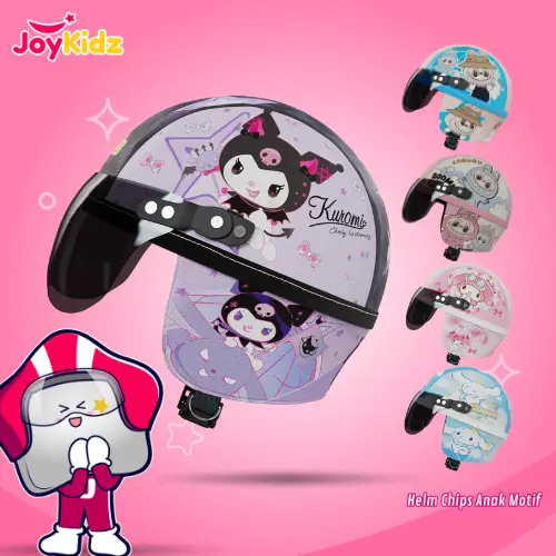Helm Karakter Anak Laki Laki 1 2 3 4 5 Tahun Retro Chips Keren Joykidz Helm