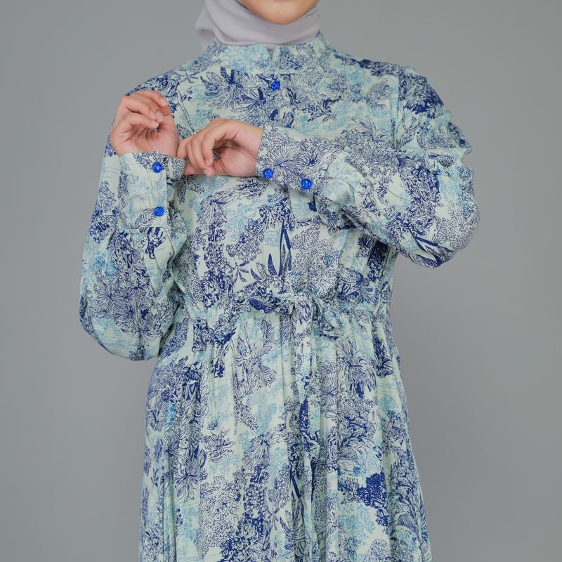 Carela Dress Gamis Rayon Pakaian Wanita Terbaru Kain Katun Mewah Nyaman 9