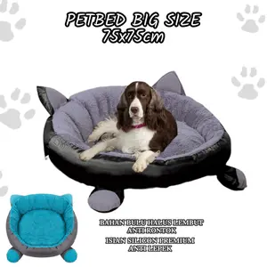 Tempat Tidur Kucing model Karakter Ukuran 75x75cm/Kasur kucing Bulat Besar/Tempat Tidur Hewan Besar Jumbo Anjing Dan kucing/Beds Anjing/Petbed Jumbo