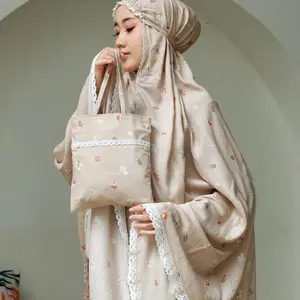 MUKENA RAYON MOTIF PREMIUM DEWASA lembut adem renda rajut