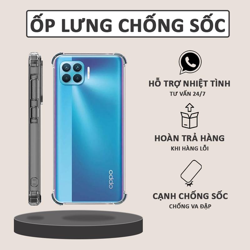 Ốp lưng cho Oppo A73 / A93 chống sốc trong suốt giá rẻ