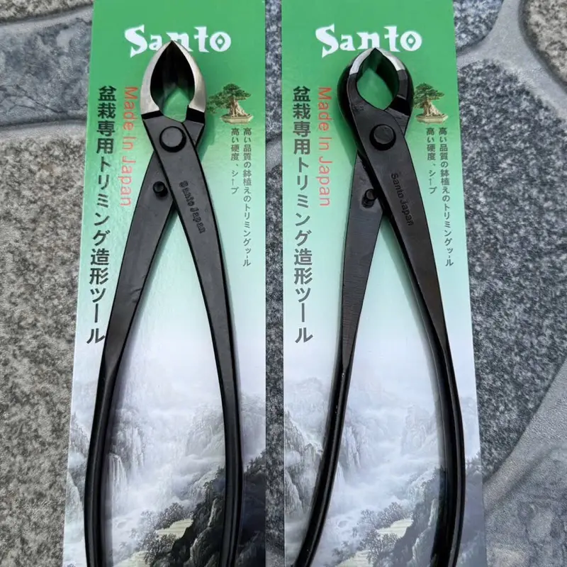Combo kìm cạp cây tròn, chéo dùng cho nhà vườn, cắt cành, rễ bonsai, SANTO cao cấp 2