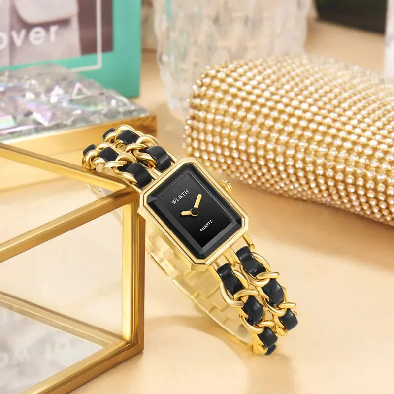 Đồng Hồ Nữ, WLISTH, Phong Cách Tất Cả Trong Một, Thiết Kế Độc Đáo, Thạch Anh, Chống Thấm Nước, Đeo Tay, Có Biểu Tượng Cảm Xúc, Thích Hợp Làm Quà Cưới, Thời Trang Women Watch Titan 3