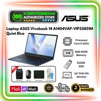 Gambar Laptop ASUS Vivobook 14  A1404VAP VIPS5851M VIPS5853M Core 5-120U RAM 8GB SSD 512GB 14″ FHD Win 11 Home + OHM 2024 + M365 dari KomputerMedan OS Kota Medan 1 Tokopedia