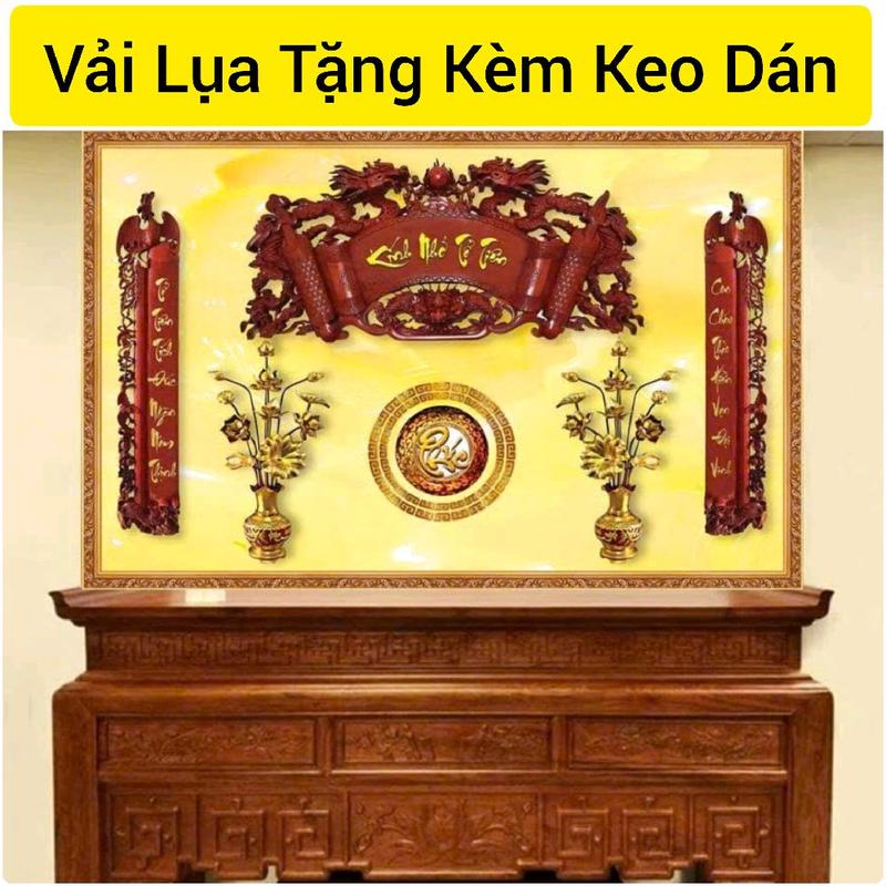 Tranh dán bàn thờ phòng thờ 3d Decor Phòng Khách Trang Trí Nhà