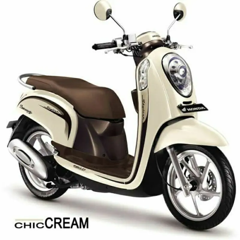 striping original motor Honda Scoopy Stylish Tahun 2013 2014 Aksesoris Motorcycle