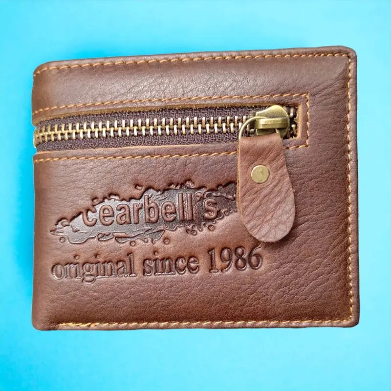 Dompet Kulit Variasi resleting Coklat 0