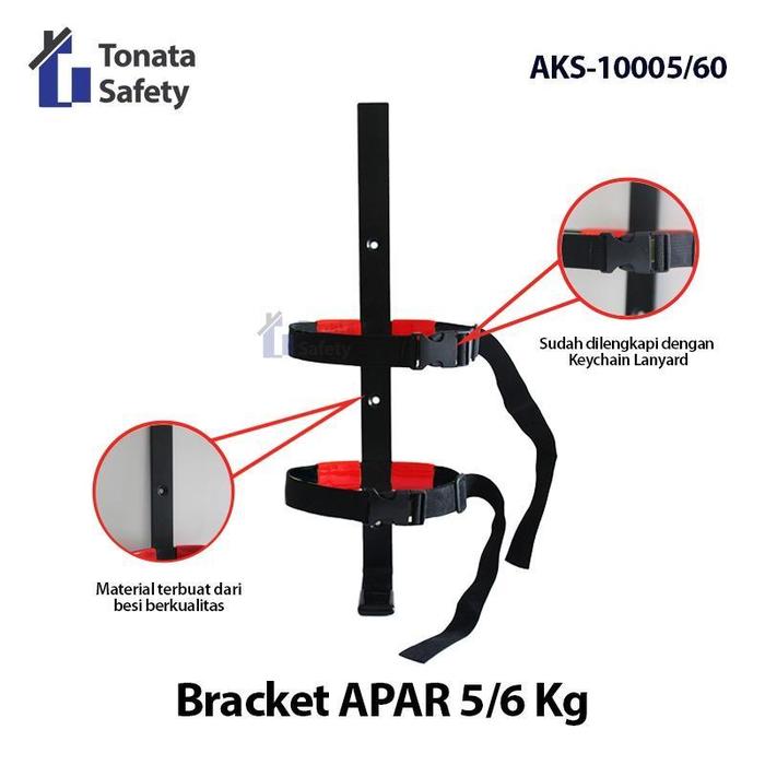 Gambar Bracket APAR 5 Kg - 6 Kg / Bracket Pemadam Api 5-6 Kg / Bracket Fire Extinguisher / Bracket APAR Tembok / Dudukan APAR Anti Karat / Aksesoris Pemadam Kebakaran / Bracket APAR Safety / Dudukan Tabung 5 Kg 6 Kg - 5 Kg  dari Tonata Indonesia Kab. Tangerang Tokopedia