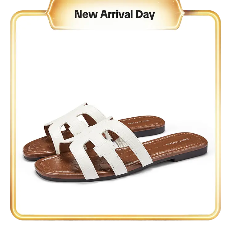 [New Arrivals] BOSTANTEN Sandal Wanita Sandal pantai berongga dengan ujung terbuka