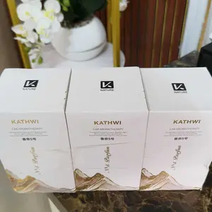 KATHWI Mountain Forest Car Fragrance, No. 5, White Tea, Qud Wood Balm, aroma tahan lama dan menyenangkan, pengharum mobil mewah terbaru 180g
