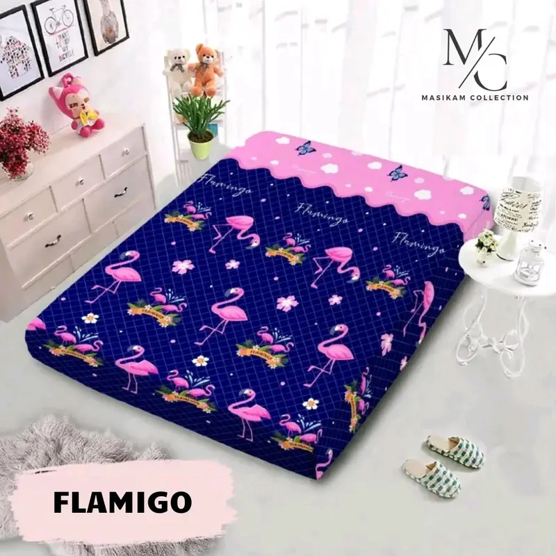 Sarung Kasur Busa Resleting Motif Karakter Dewasa Bahan Polyester / Poly China All Size Termurah 0