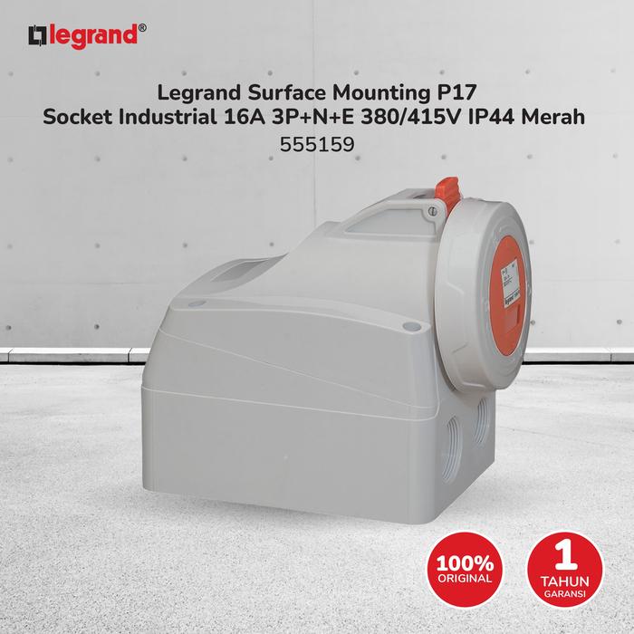 Gambar Legrand Surface Mounting P17 Socket Industrial 16A 3P+N+E 380/415V IP44 Merah - 555159 dari LegrandPowerSolution.id Kota Administrasi Jakarta Barat Tokopedia