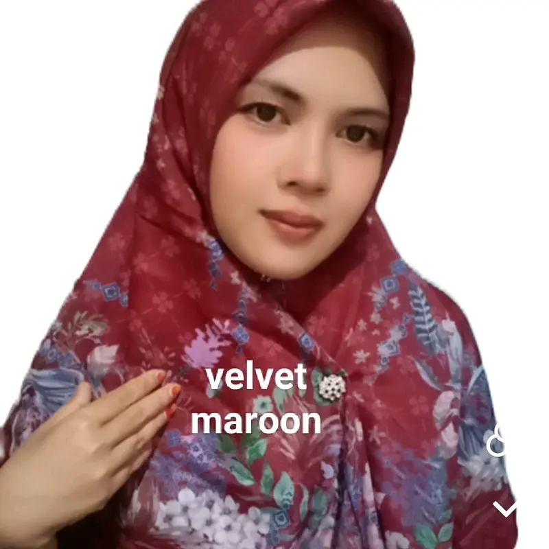 Voal Digital Print Kerudung Segi Empat Hijab Motif Sublim bonus bross cantik 5