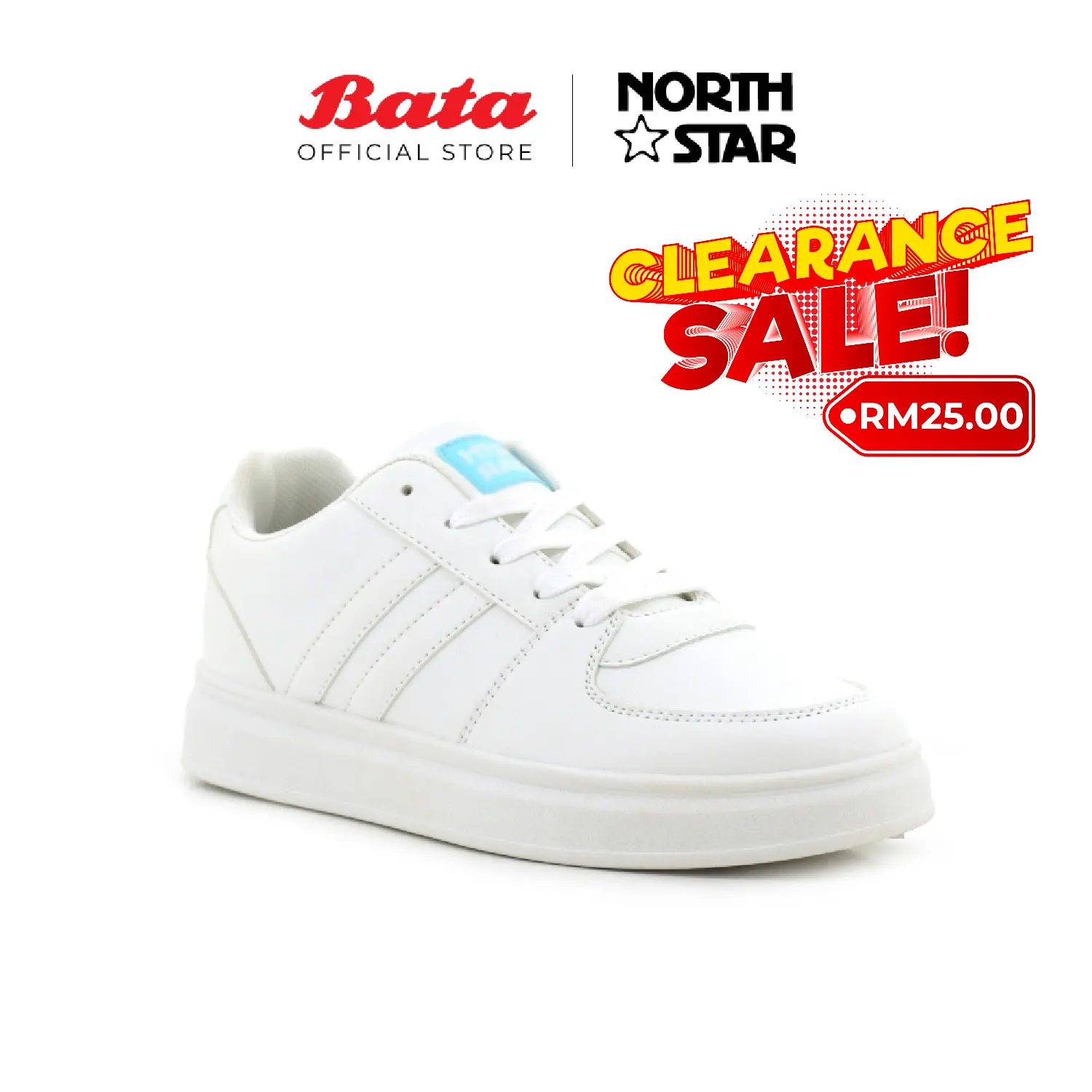 [Online Exclusive] NORTH STAR Skater 3.0 Women White / Black Sneakers - 5201108 / 5206108 Casual Shoe
