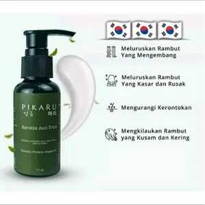 PIKARU Keratin Anti Frizz Treatment Atasi Masalah Rambut Rusak, Mengembang,Kering, Kasar, Bercabang