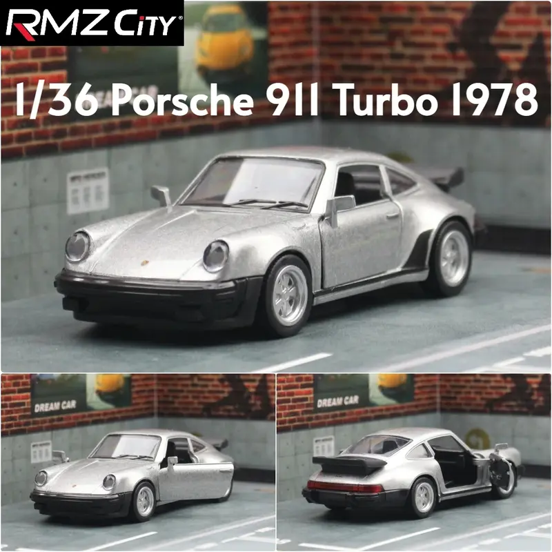 Mô Hình Xe Đúc Khuôn Cổ Điển Mini, RMZ CiTY, Porsche 911 Turbo 1978, Chất Liệu Kim Loại Hợp Kim Đúc Khuôn, Kích Thước Thu Nhỏ, Quà Tặng Bộ Sưu Tập Lùi, Thích Hợp Cho Bé Trai Và Trẻ Em, Tỷ Lệ 1: 36 5