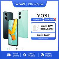Gambar vivo Y03t - IP54 Tahan Air, AI Dual Camera 5000mAh + 15W FlashCharge, Layar Sunlight 90Hz - 4+64, Hijau Permata dari vivo Indonesia Kab. Tangerang 1 Tokopedia