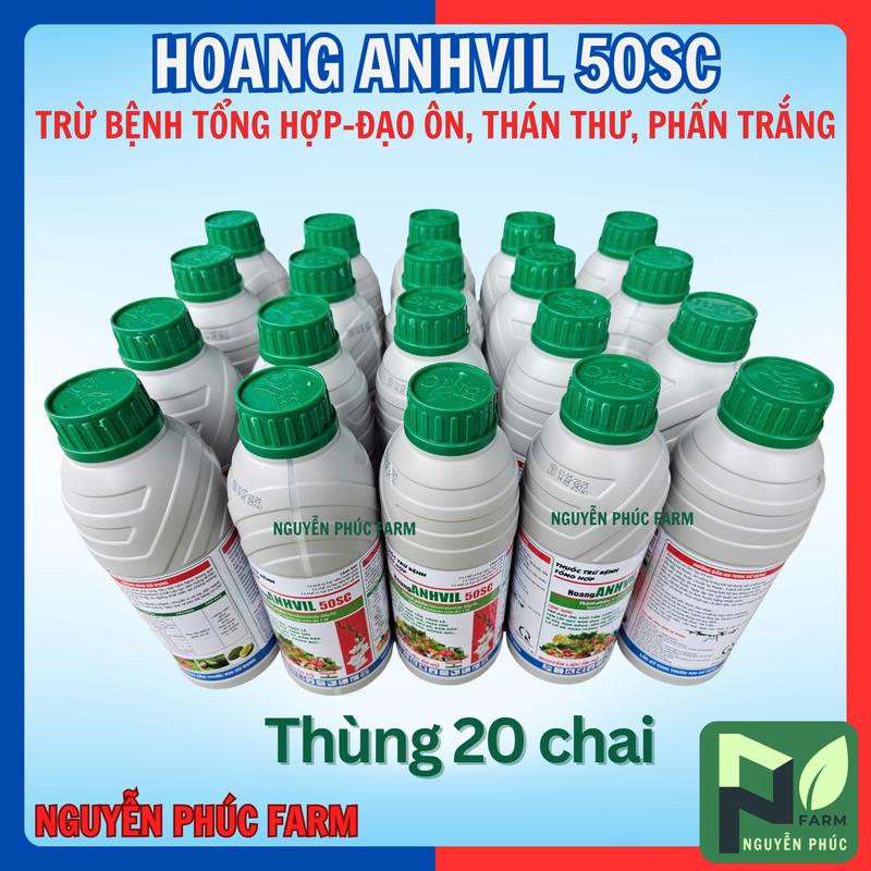 Combo 20 chai Thuốc trừ bệnh HoangAnhVil Anvil -Hexaconazole 50SC Ấn Độ 1 lít chặn đọt sầu riêng trừ nấm bệnh đạo ôn thán thư rỉ sắt