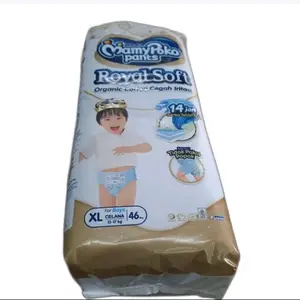 MamyPoko Royal Soft Organic Cotton - All Size (S-XXL) - Popok Celana - 1 Pack - Ultra Jumbo